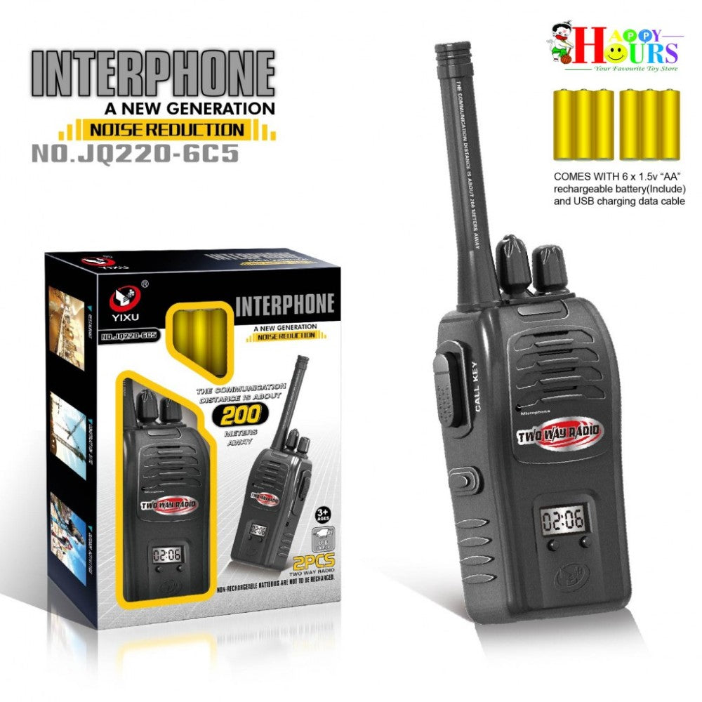 Interphone Walkie Talkie Set 200m Range