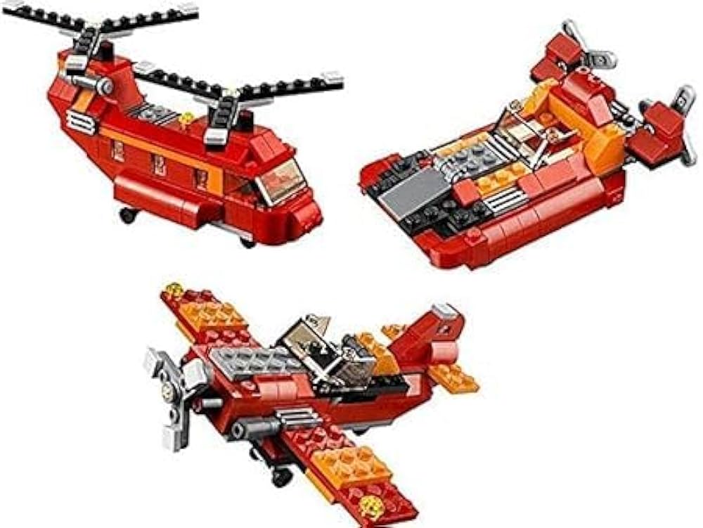 New Architect 3 in 1 Red Rotors Lego building blocks 145+ pcs 3107 Architect brick toys