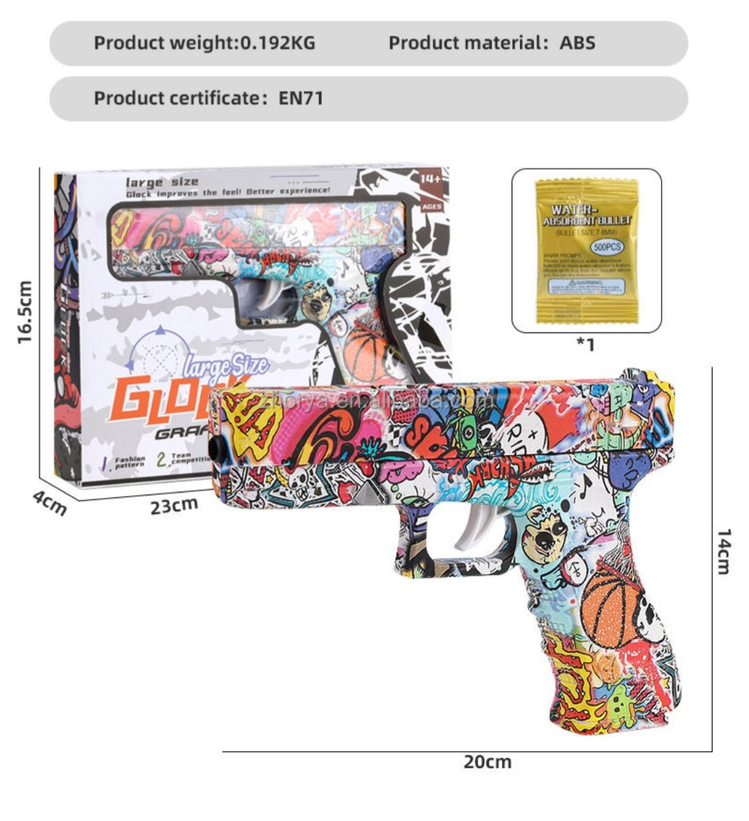 Manual Gel Blaster For Kids With Diffrent Types Of Graffiti Skin